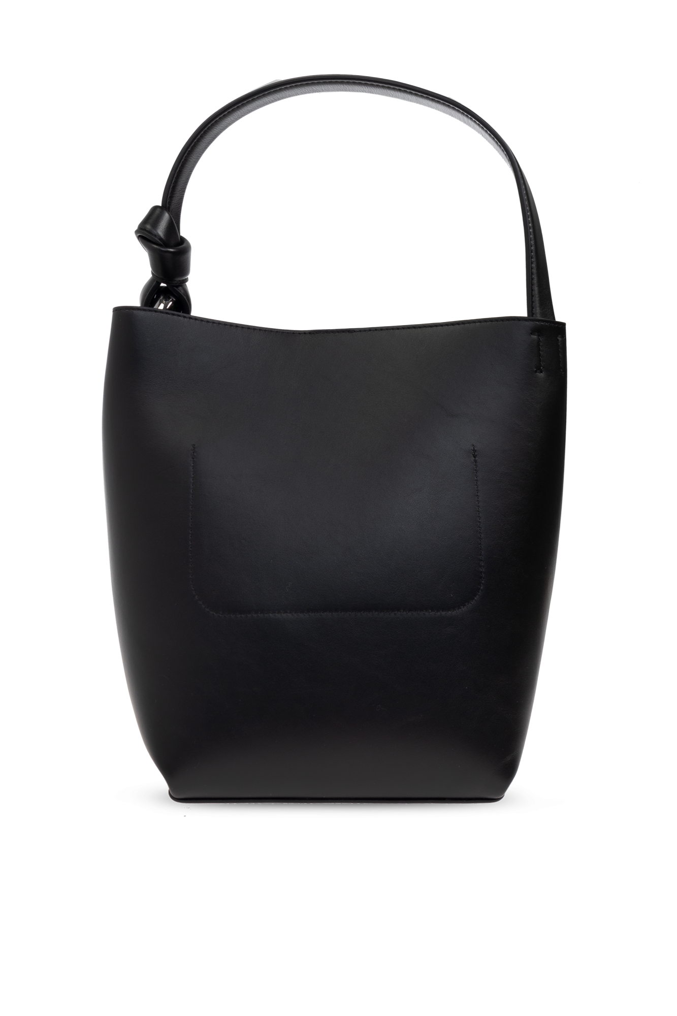 ショルダーバッグ・ポシェット Jw Anderson Black Leather Bucket Bag JW Anderson Corner Bucket Bag | Black | FARFETCH